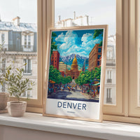 Denver Poster - Colorado Wall Art