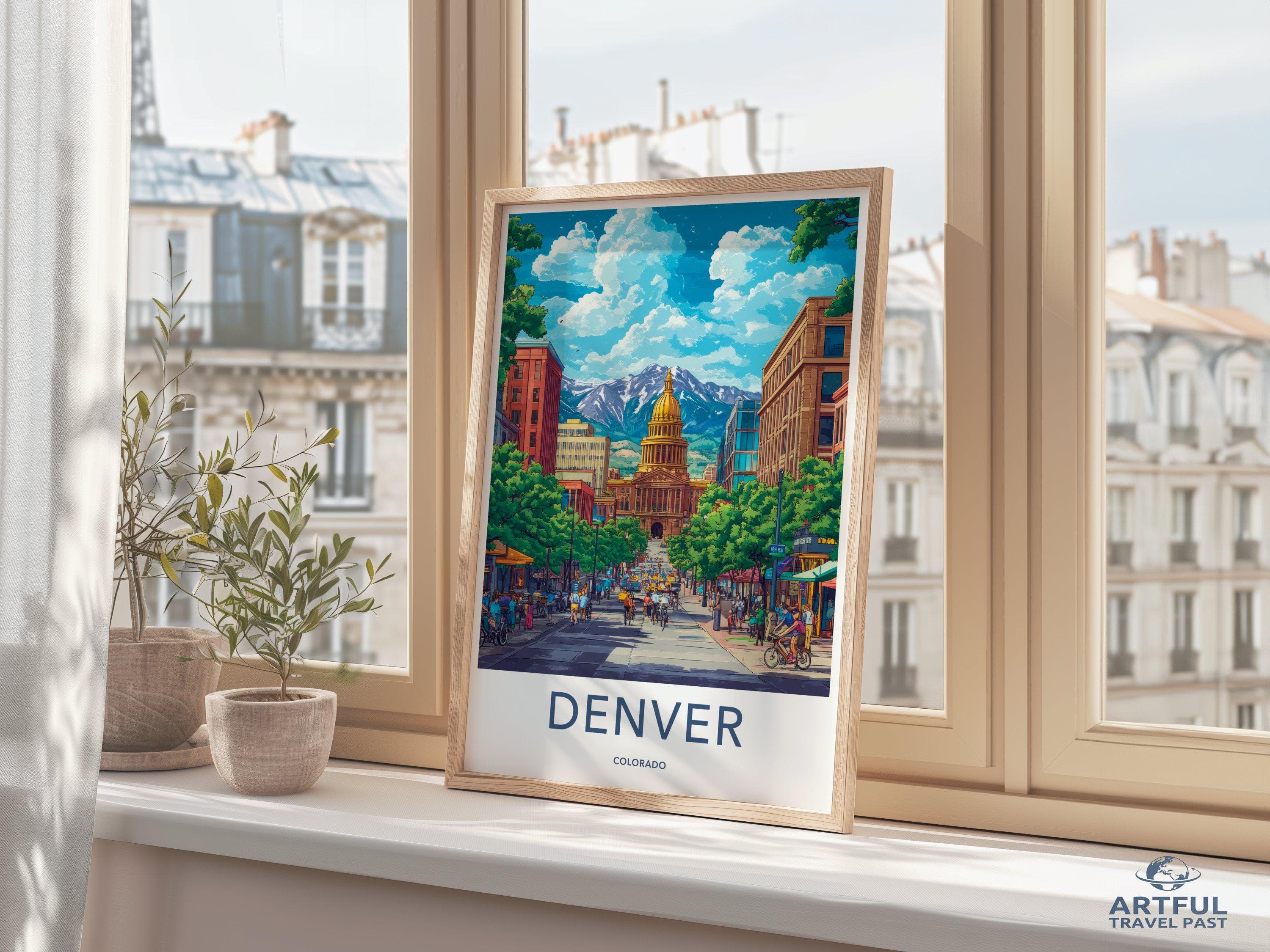 Denver Poster - Colorado Wall Art