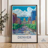 Denver Poster - Colorado Wall Art