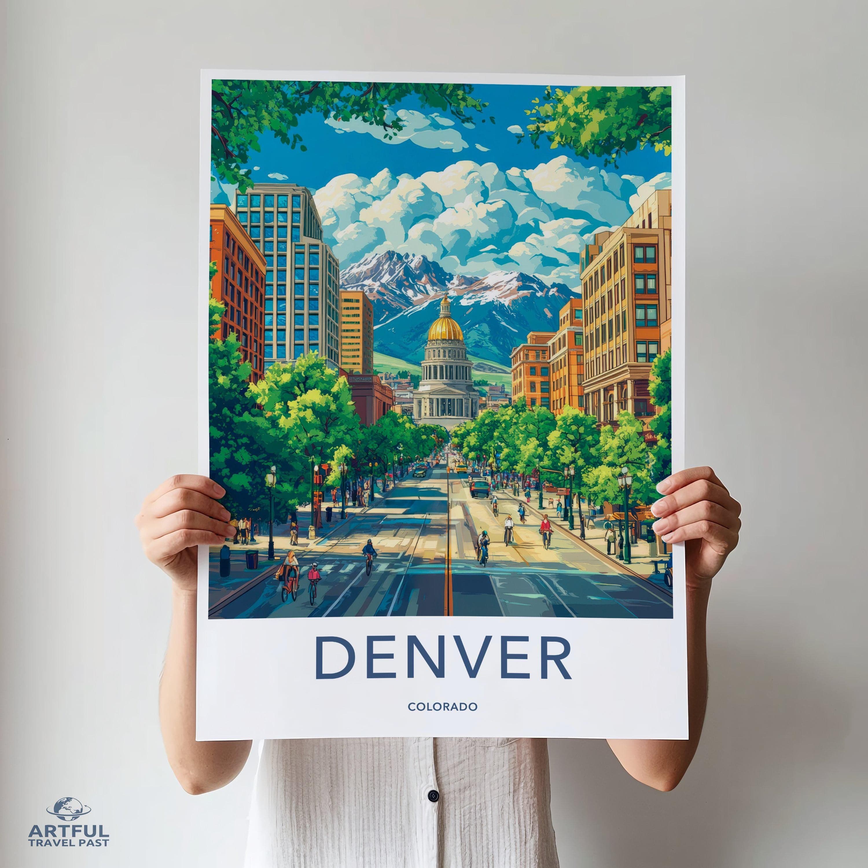 Denver Poster - Colorado Wall Art