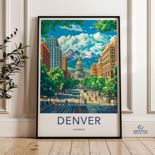 Denver Poster - Colorado Wall Art
