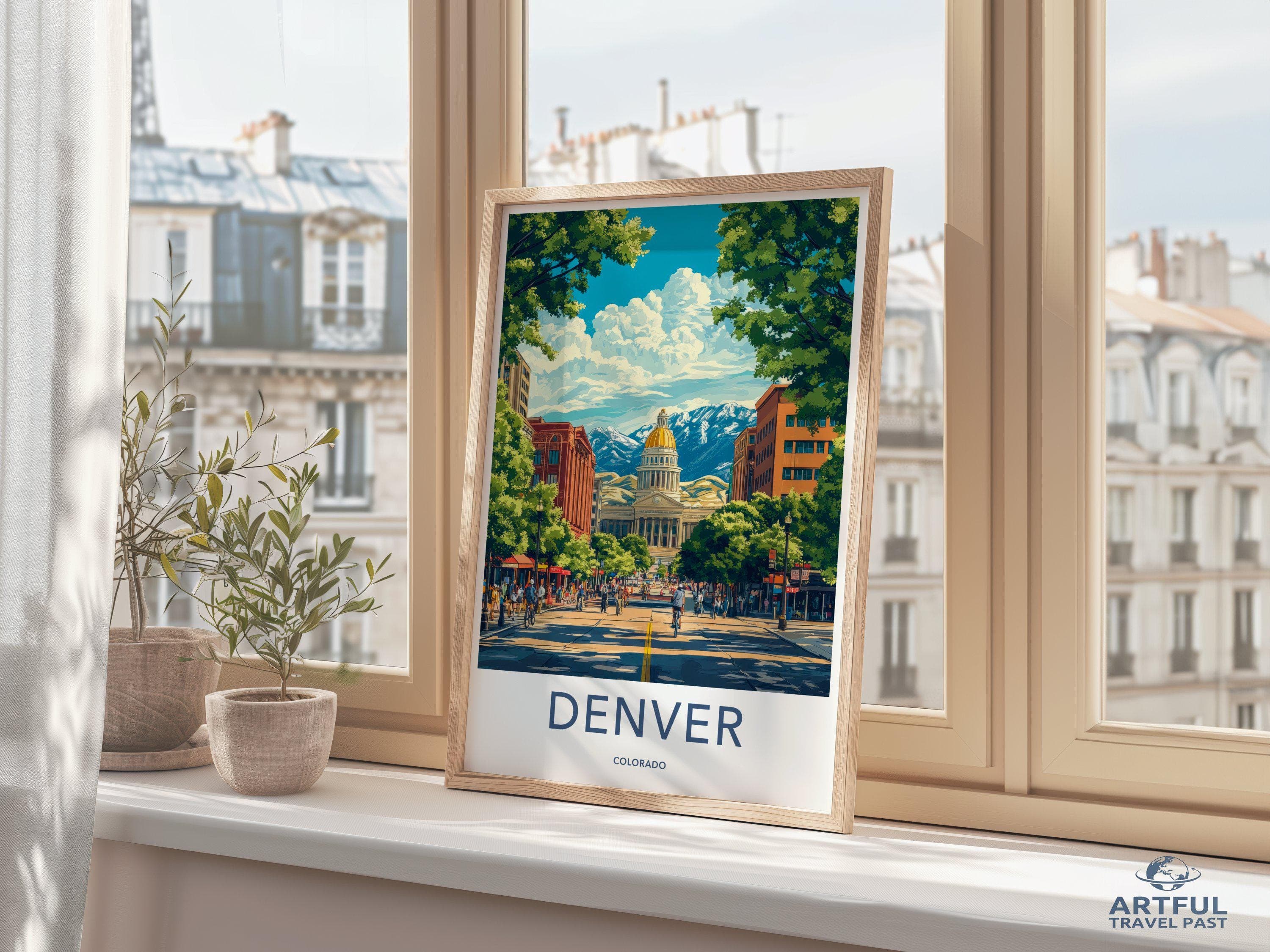 Denver Poster - Colorado Wall Art