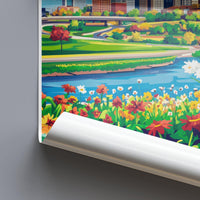 Des Moines Poster | Iowa Wall Art | America Decor