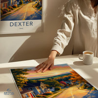 Dexter Travel Poster - Maine Wall Art