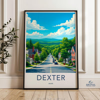 Dexter Travel Poster - Maine Wall Art