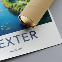 Dexter Travel Poster - Michigan Wall Art