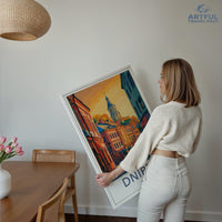 Dnipro Poster | Ukraine Wall Art | Europe Decor