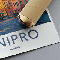 Dnipro Poster | Ukraine Wall Art | Europe Decor