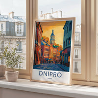 Dnipro Poster | Ukraine Wall Art | Europe Decor