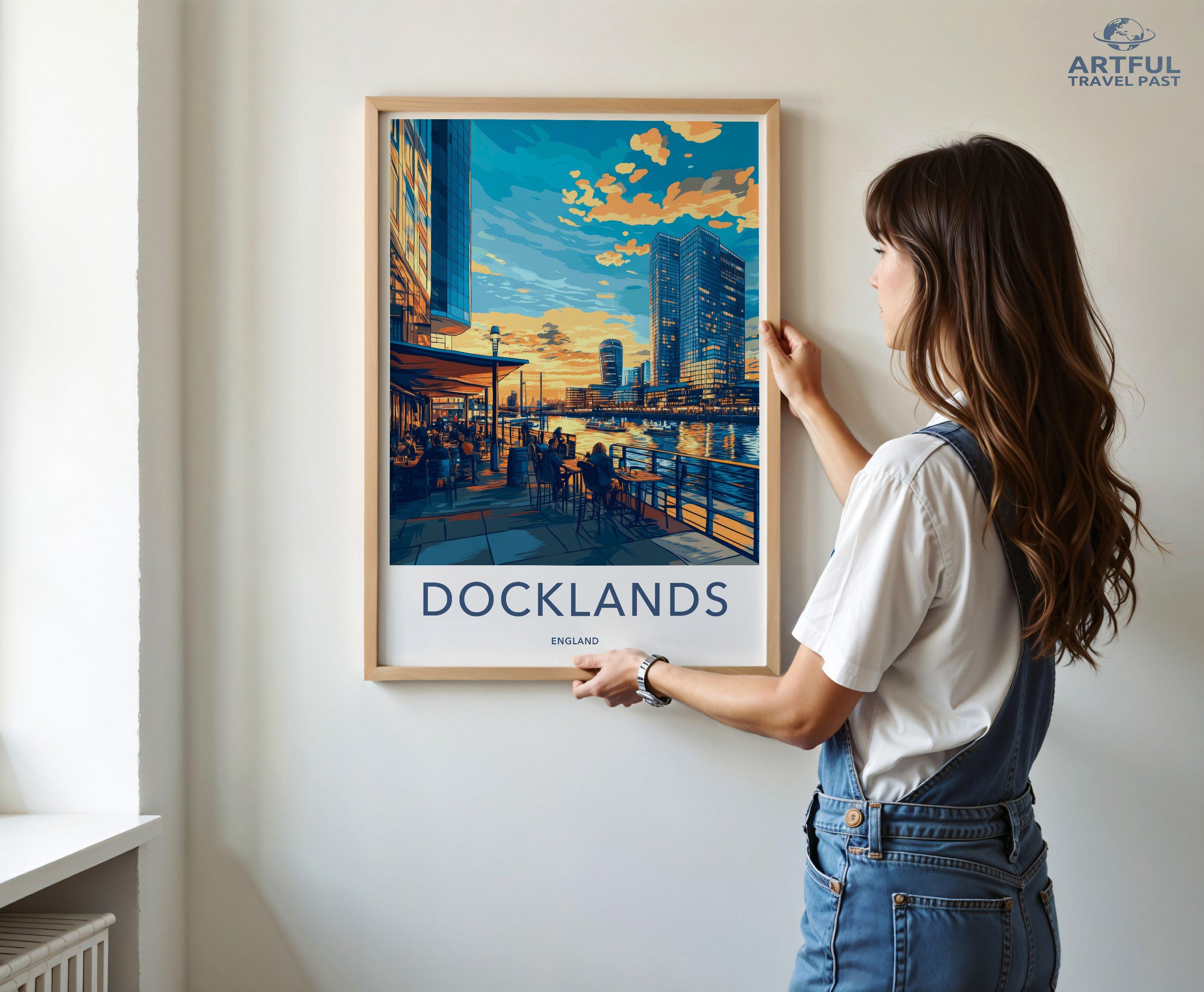 Docklands London Poster - England Wall Art