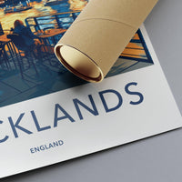 Docklands London Poster | England Wall Art | UK Decor