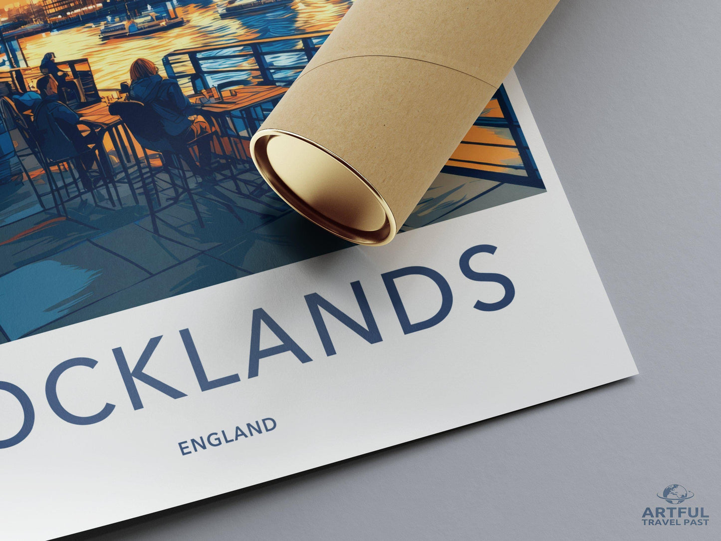 Docklands London Poster | England Wall Art | UK Decor