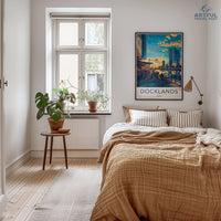 Docklands London Poster | England Wall Art | UK Decor