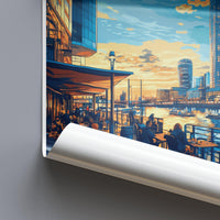 Docklands London Poster | England Wall Art | UK Decor