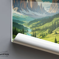 Dolomite Alps Poster - Italy Wall Art