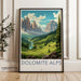 Dolomite Alps Poster - Italy Wall Art