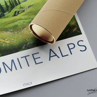 Dolomite Alps Poster | Italy Wall Art | Europe Decor