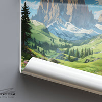 Dolomite Alps Poster | Italy Wall Art | Europe Decor