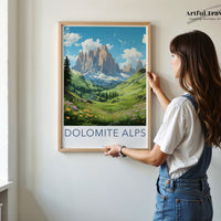 Dolomite Alps Poster | Italy Wall Art | Europe Decor