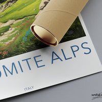 Dolomite Alps Poster | Italy Wall Art | Europe Decor