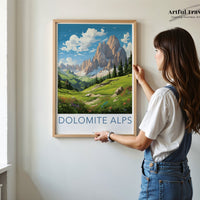 Dolomite Alps Poster | Italy Wall Art | Europe Decor