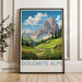 Dolomite Alps Poster | Italy Wall Art | Europe Decor