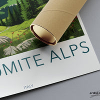 Dolomite Alps Poster | Italy Wall Art | Europe Decor