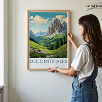 Dolomite Alps Poster | Italy Wall Art | Europe Decor