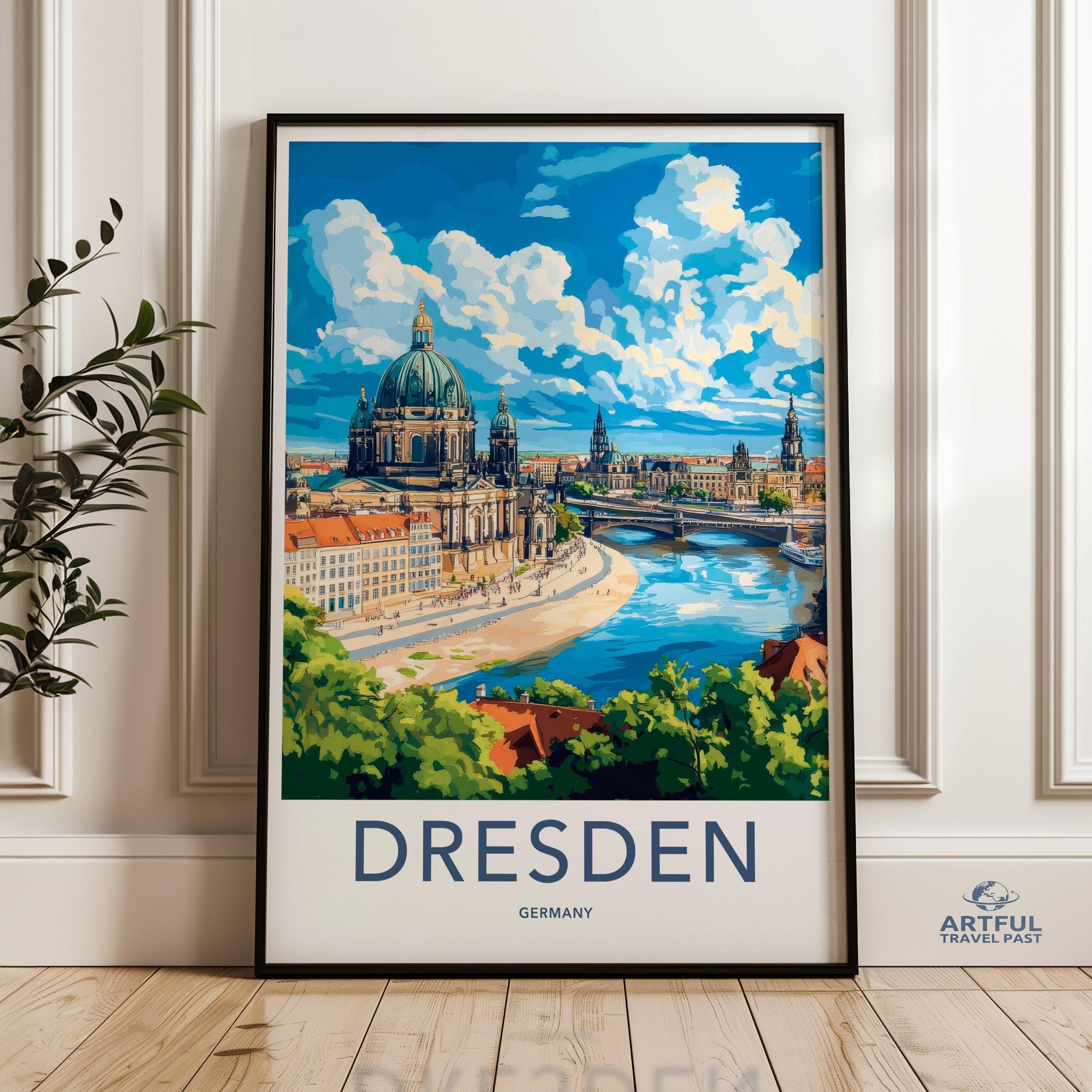 Dresden Poster | Germany Wall Art | Europe Decor