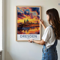 Dresden Poster | Germany Wall Art | Europe Decor