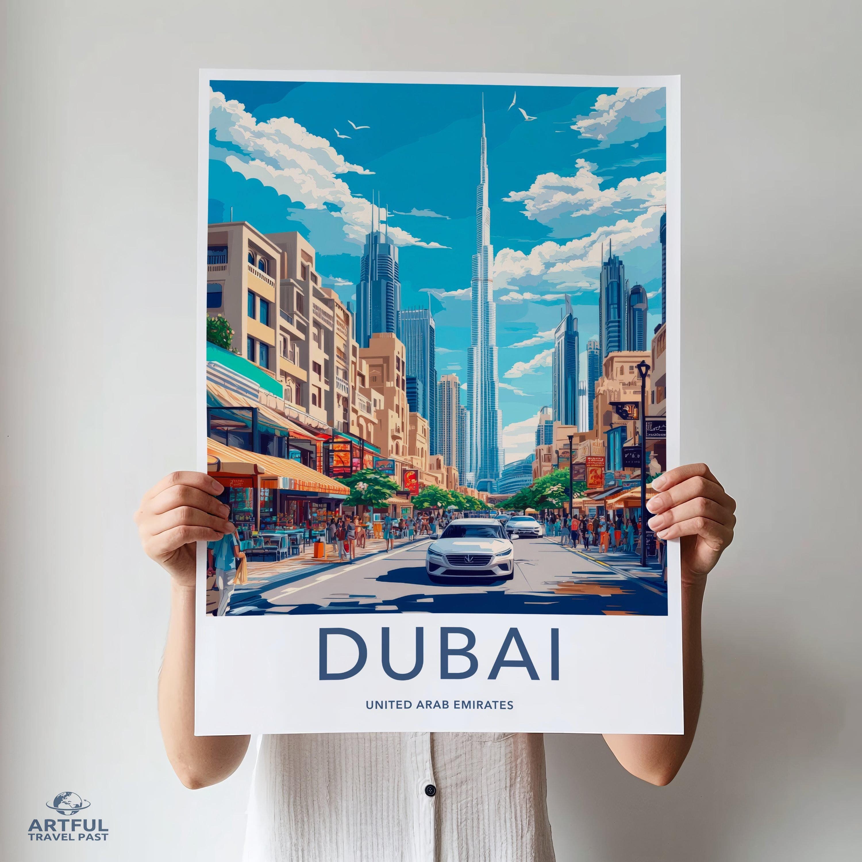 Dubai Poster | United Arab Emirates Wall Art
