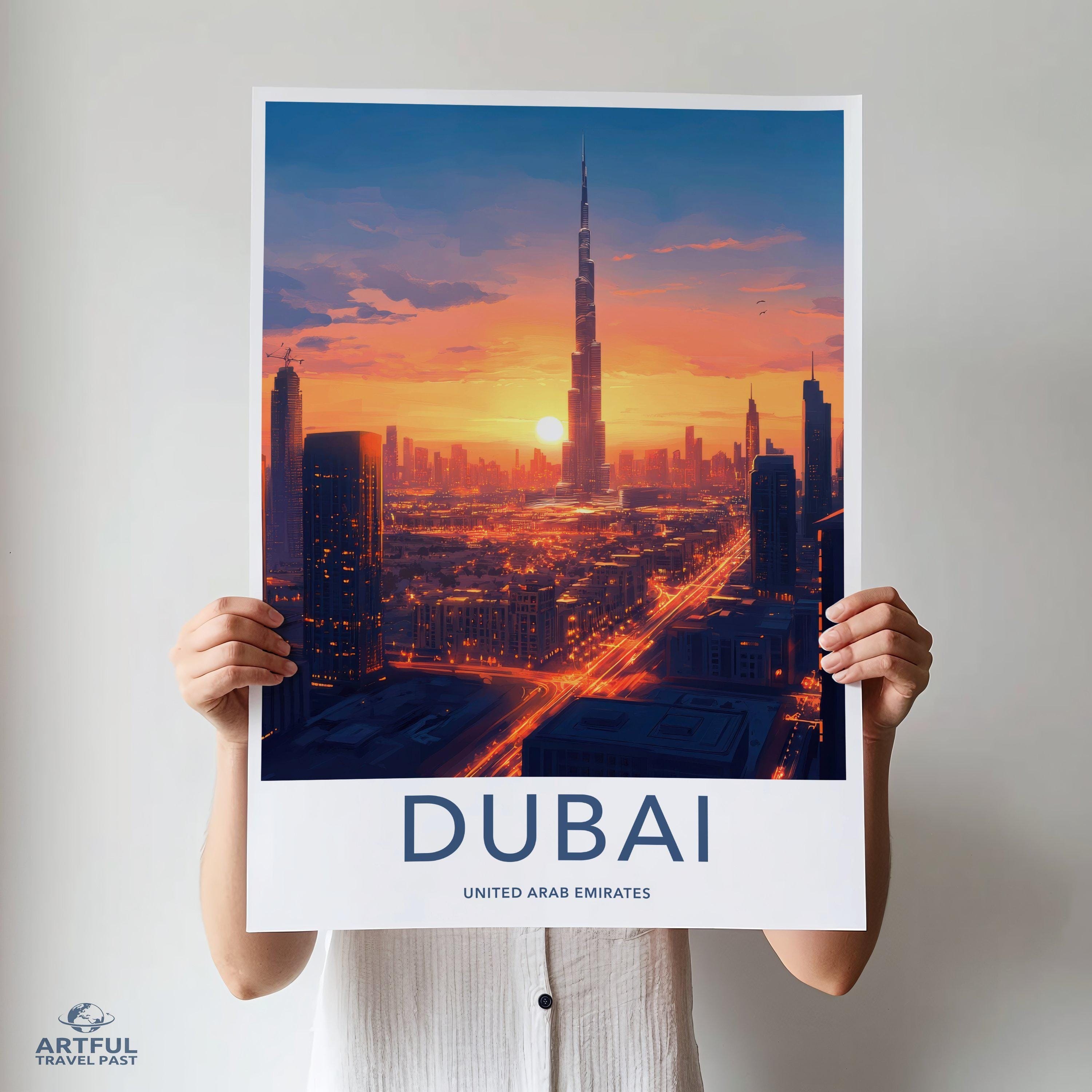 Dubai Poster | United Arab Emirates Wall Art