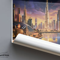Dubai Poster | United Arab Emirates Wall Art