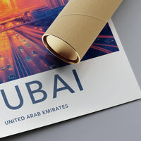 Dubai Poster | United Arab Emirates Wall Art | Middle East Decor