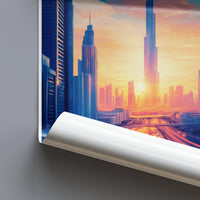 Dubai Poster | United Arab Emirates Wall Art | Middle East Decor