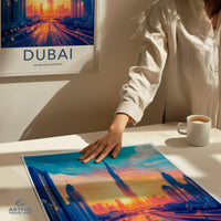 Dubai Poster | United Arab Emirates Wall Art | Middle East Decor