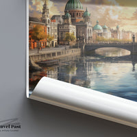 Dublin Poster | Ireland Wall Art | Europe Decor