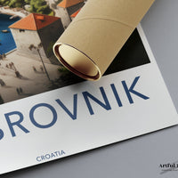 Dubrovnik Poster | Croatia Wall Art | Eastern Europe Artwork