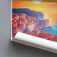 Dubrovnik Poster | Croatia Wall Art | Europe Decor