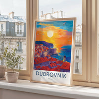 Dubrovnik Poster | Croatia Wall Art | Europe Decor