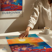 Dubrovnik Poster | Croatia Wall Art | Europe Decor