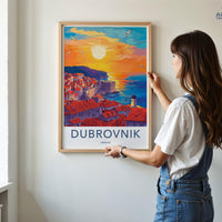 Dubrovnik Poster | Croatia Wall Art | Europe Decor
