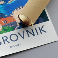 Dubrovnik Poster | Croatia Wall Art | Mediterranean Decor