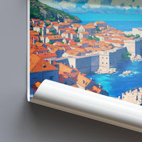 Dubrovnik Poster | Croatia Wall Art | Mediterranean Decor