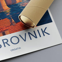 Dubrovnik Poster | Croatia Wall Art | Mediterranean Decor
