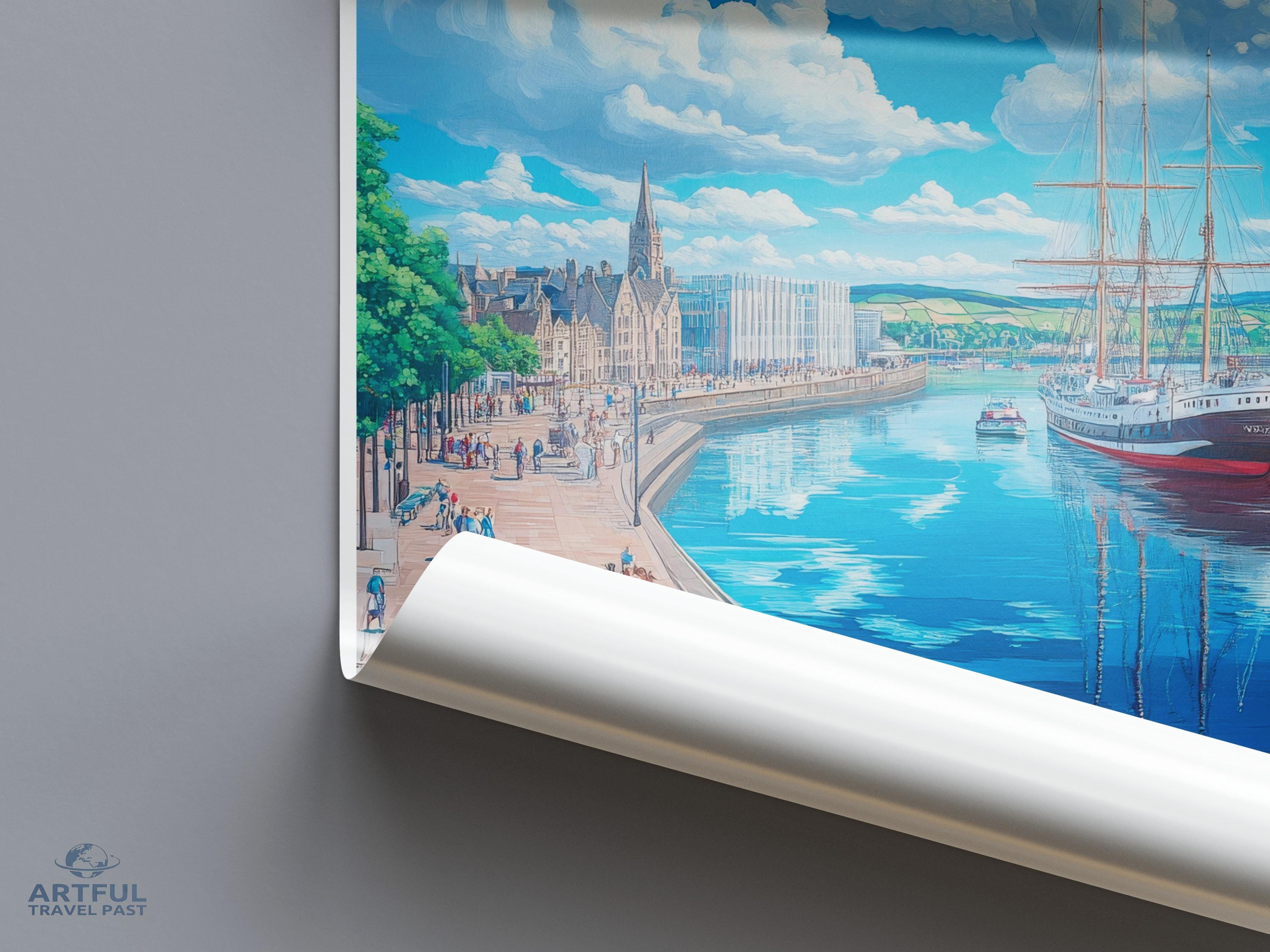 Dundee Poster - Scotland Wall Art