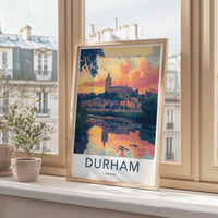 Durham Poster | England Wall Art | UK Decor