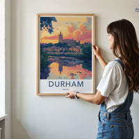 Durham Poster | England Wall Art | UK Decor