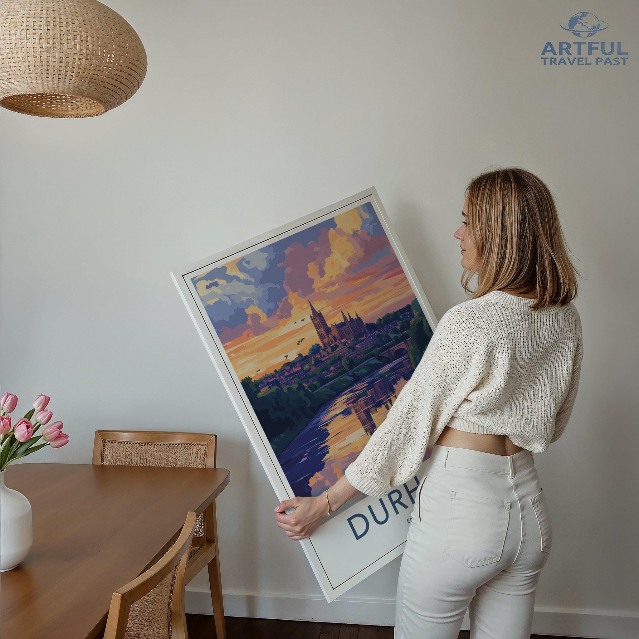 Durham Poster | England Wall Art | UK Decor