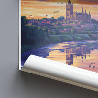 Durham Poster | England Wall Art | UK Decor